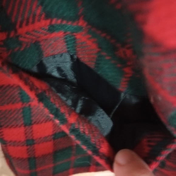 Vintage Norton Mcnaughton Zip Front Plaid Wool Blend Red Green Women's Jacket 14 - Picture 5 of 11